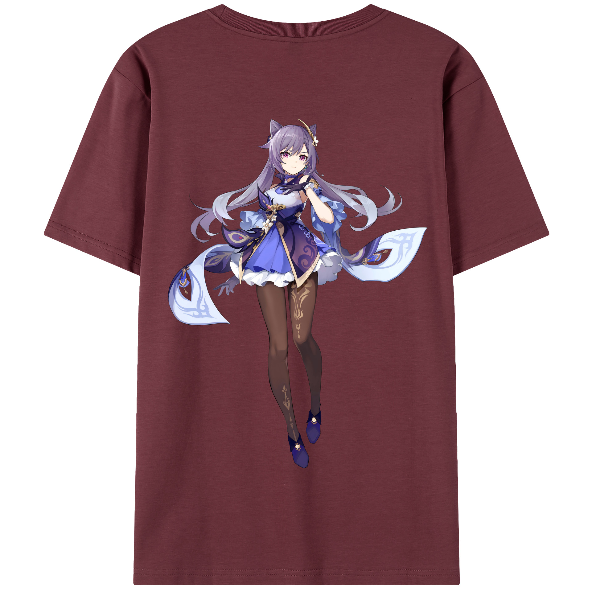 げんし神 刻晴 こくせい genshin Kokusei 綿100％半袖Tシャツ（背面プリント）